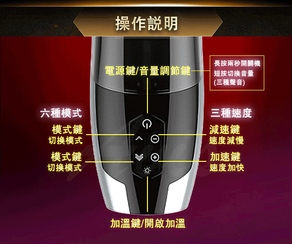 日本Rends 智能加熱活塞機｜飛機杯｜一鍵加熱｜6段伸縮｜3種速度｜電動飛機杯