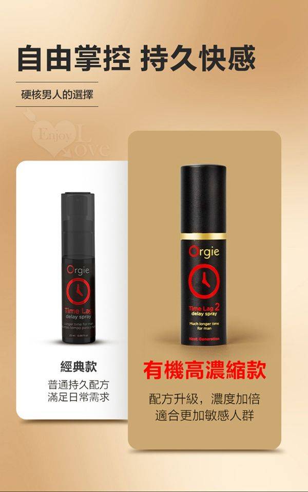 Orgie 男用久時長效噴霧劑 | 享受快感 | 物理持久 | 猛男延遲