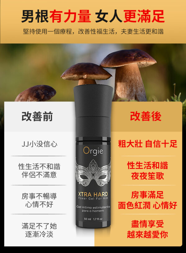 Orgie 增硬增粗長效凝露 | 享受快感 | 物理持久 | 猛男延遲