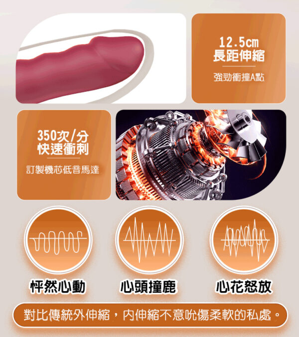 特濕菈Plus｜ 伸縮吸吮加溫歡樂棒｜脈衝伸縮｜雙重享受｜吸吮挑逗｜一鍵加熱