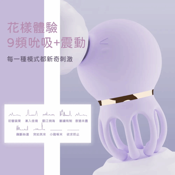 三代小章魚 吸吮按摩器 | 7段震動模式 | 5段吸吮模式 | 外型可愛