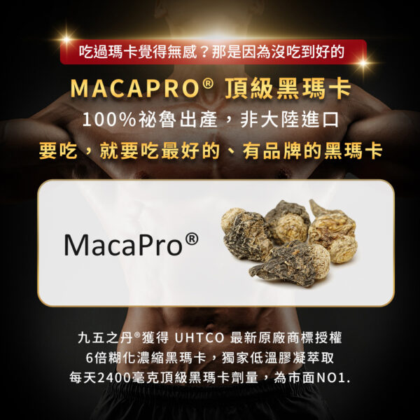 九五之丹 頂級黑瑪卡威猛錠 丨精力補充丨體力補充丨威猛男神必備 - 威猛男神 商品圖片