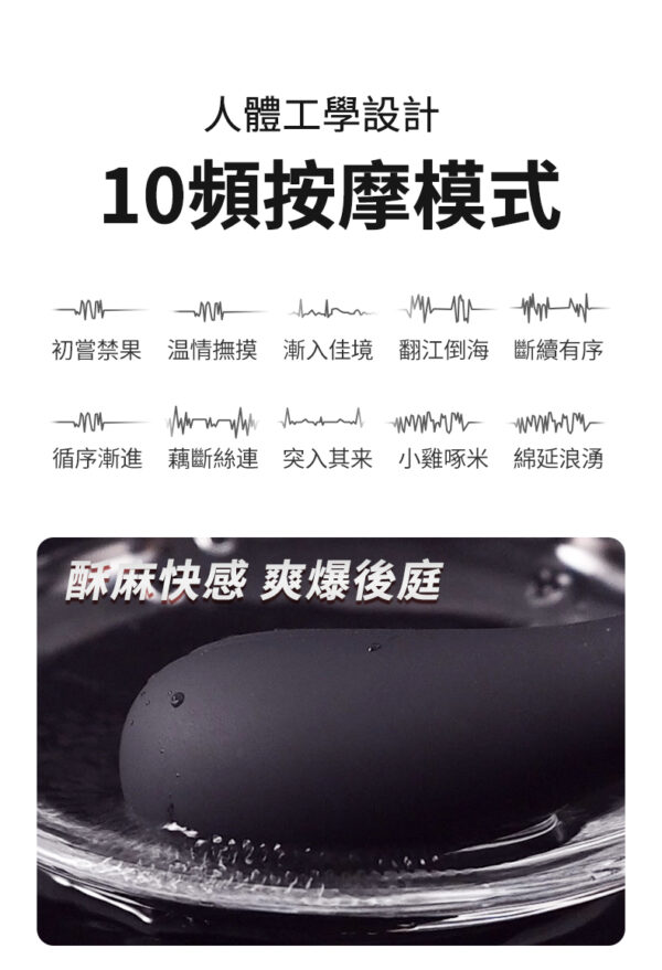 塞特肛塞按摩器｜肛塞快感｜後庭快感｜10種震動模式