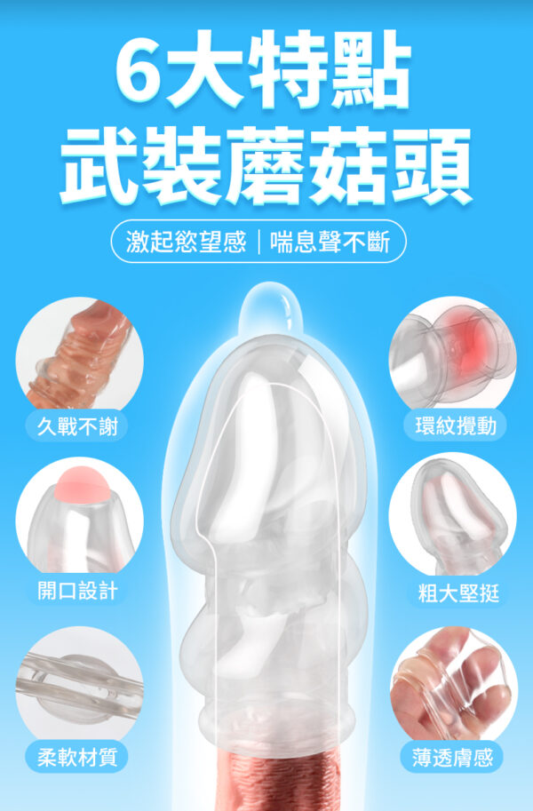 開口龜頭套（螺纹款 - 其他 商品圖片
