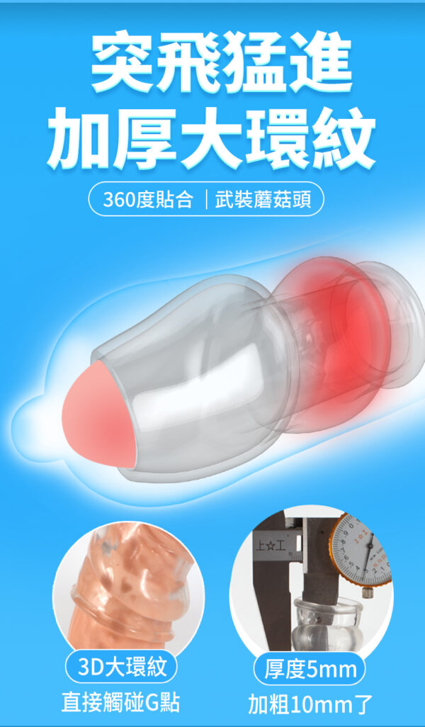 開口龜頭套（螺纹款 - 其他 商品圖片